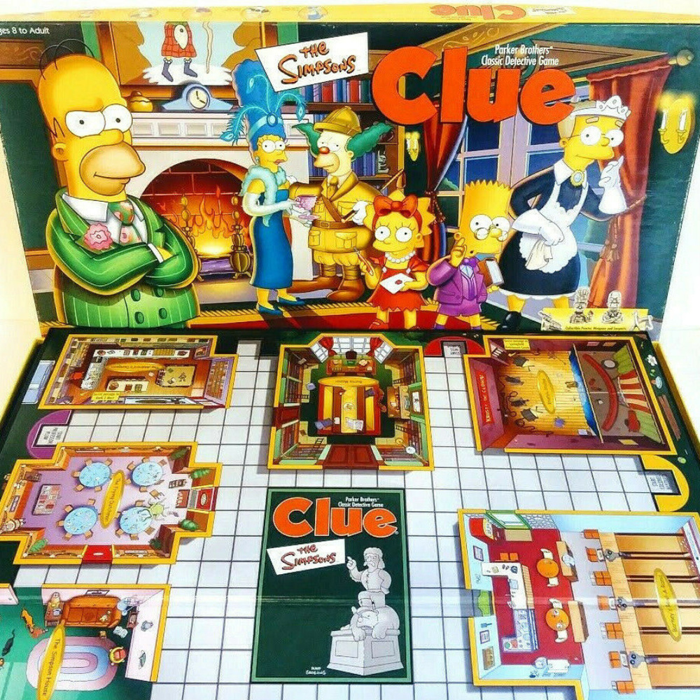 The Simpsons Clue Board Game 1st Edition Game Game